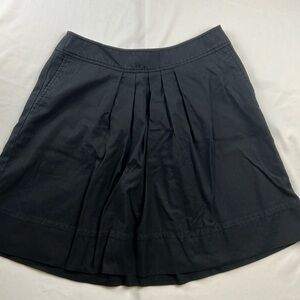 Loft - Women’s Skirt - Black - Size 6 - Pleated - Fit and Flair - A Line